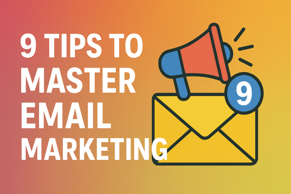 9 tips to Master Email Marketing