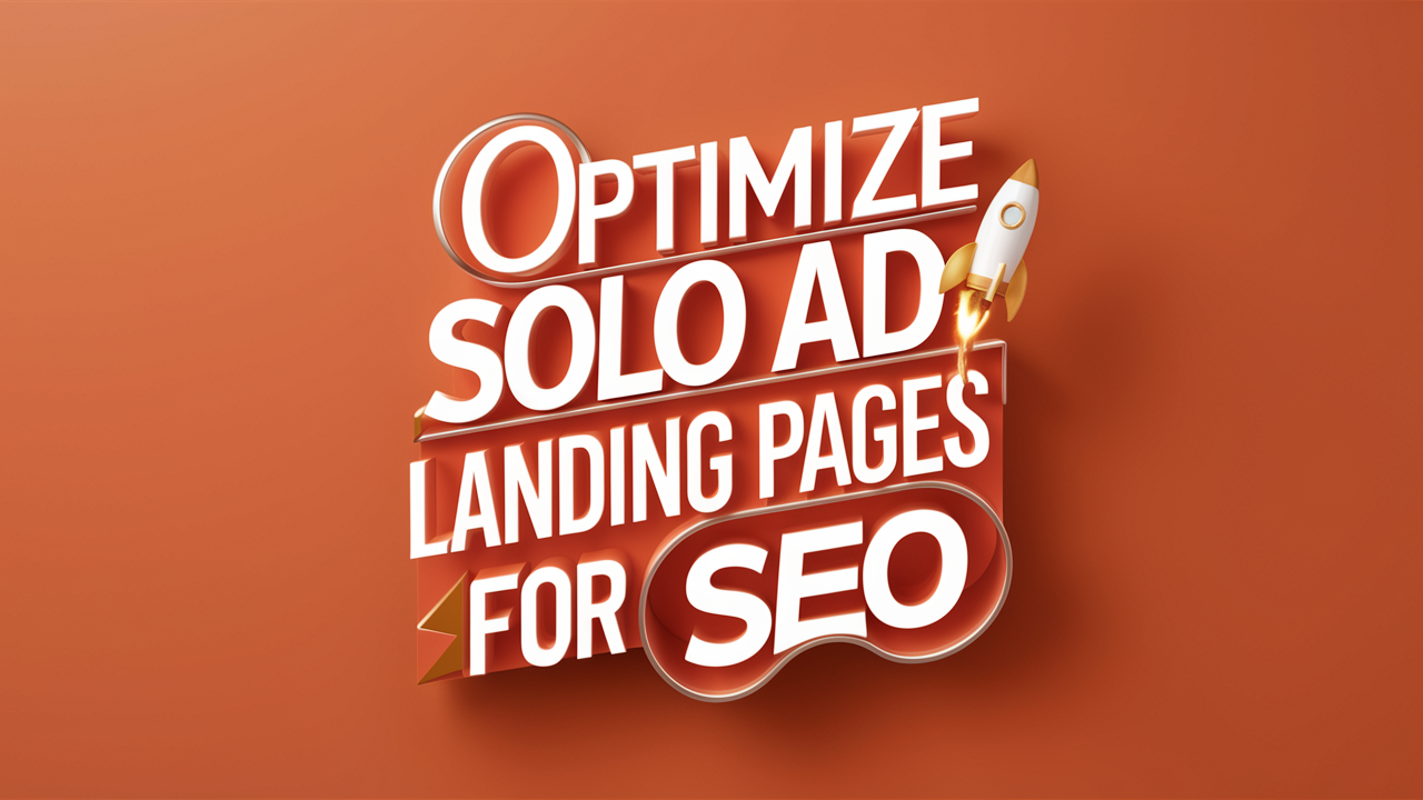 optimize Solo Ad Landing Pages for SEO