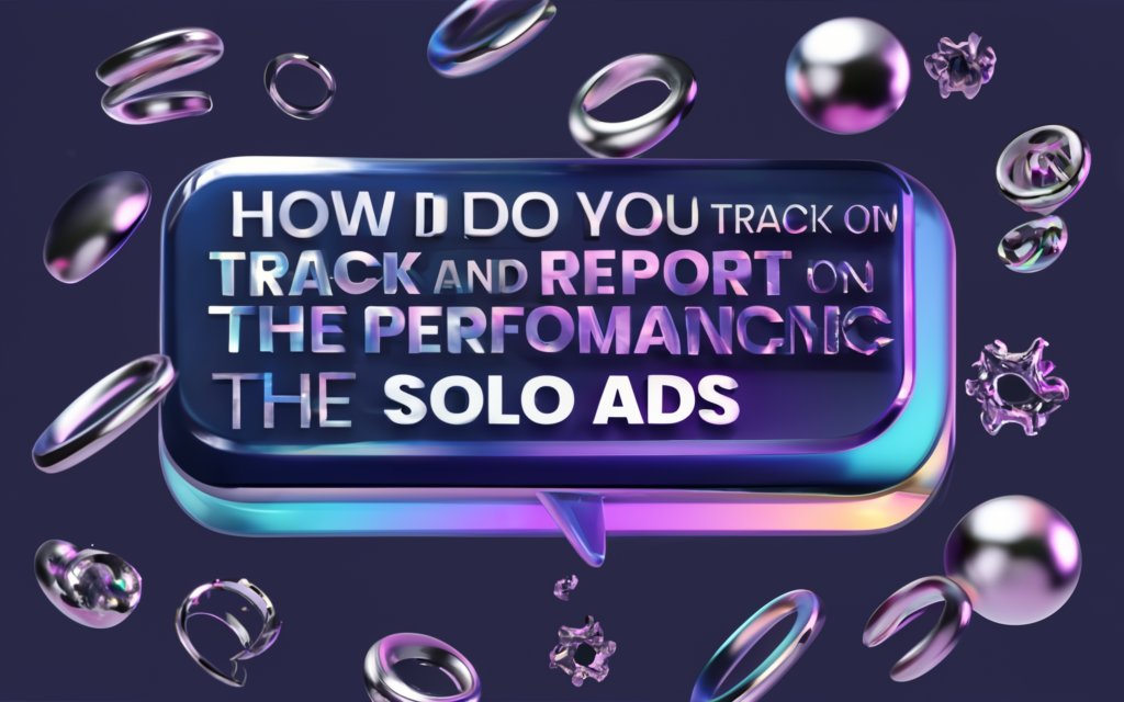 How do you track and report on the performance of the solo ads