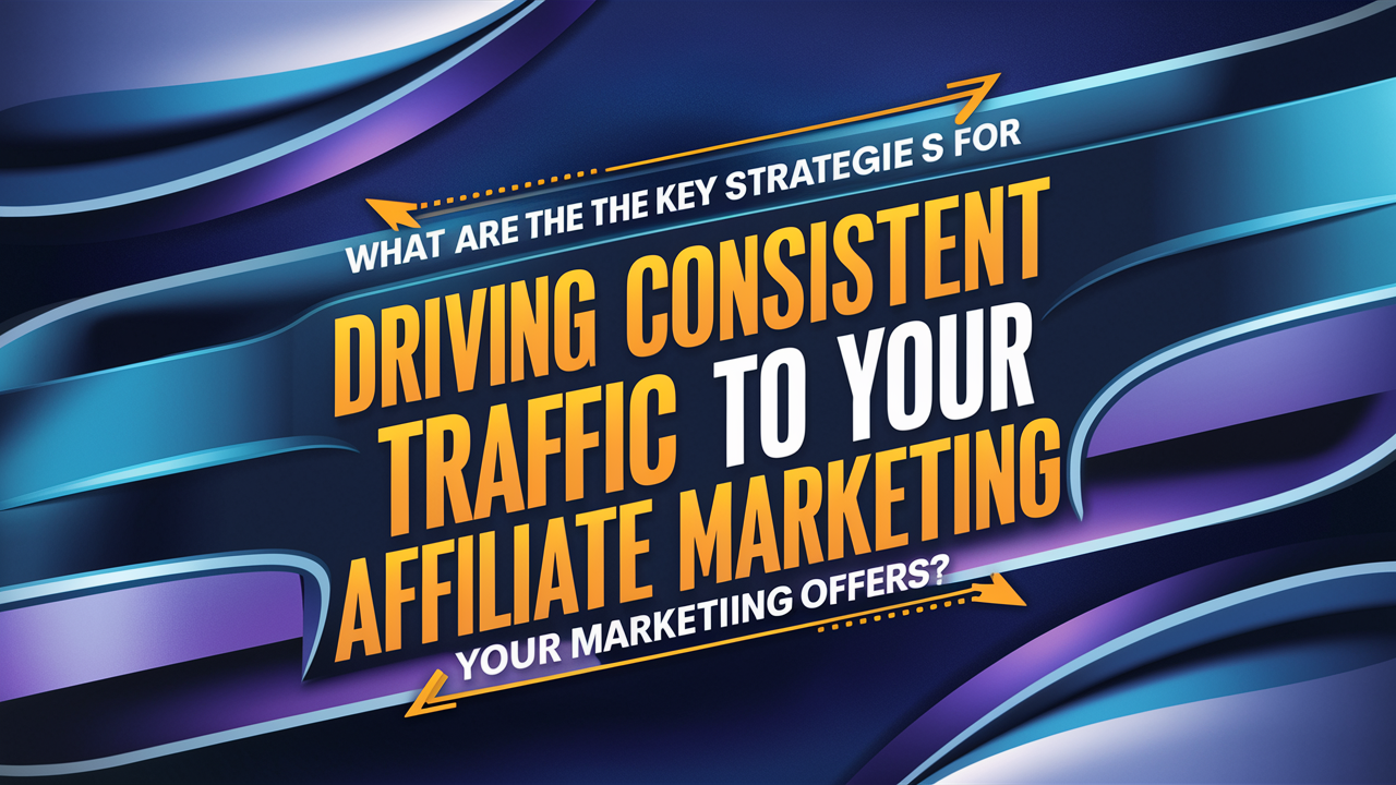 What are the key strategies for driving consistent traffic to your affiliate marketing offers?