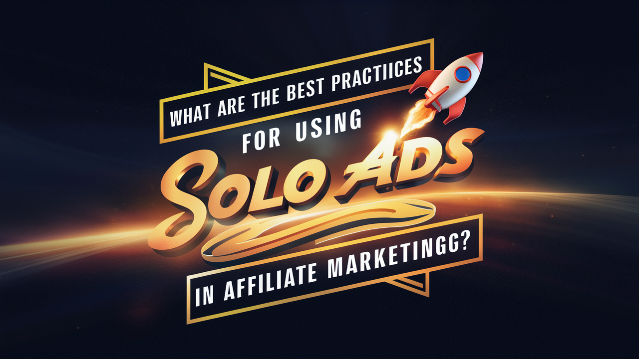 What Are the Best Practices for Using Solo Ads in Affiliate Marketing?