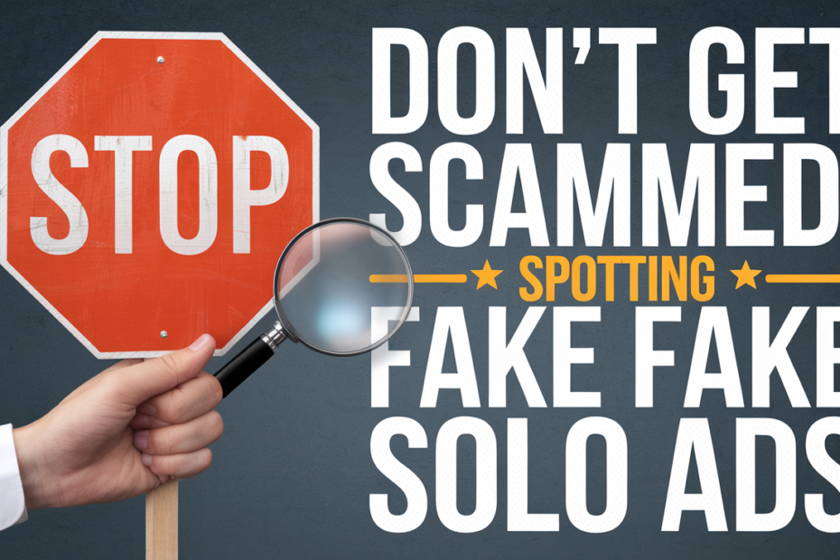 Don't Get Scammed: Spotting Fake Solo Ads