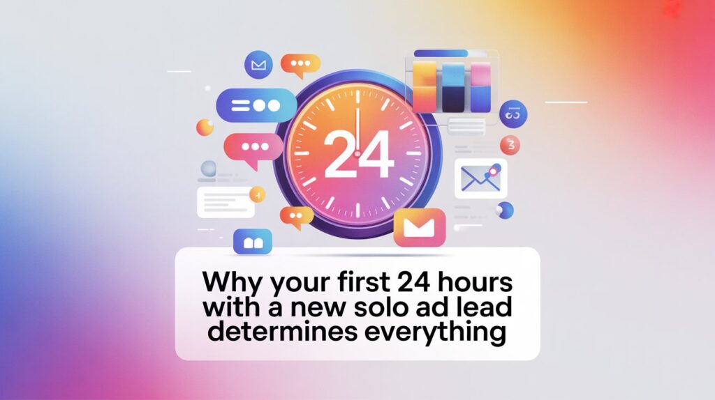 Solo Ad: Why Your First 24 Hours with a New Solo Ad Lead Determines Everything