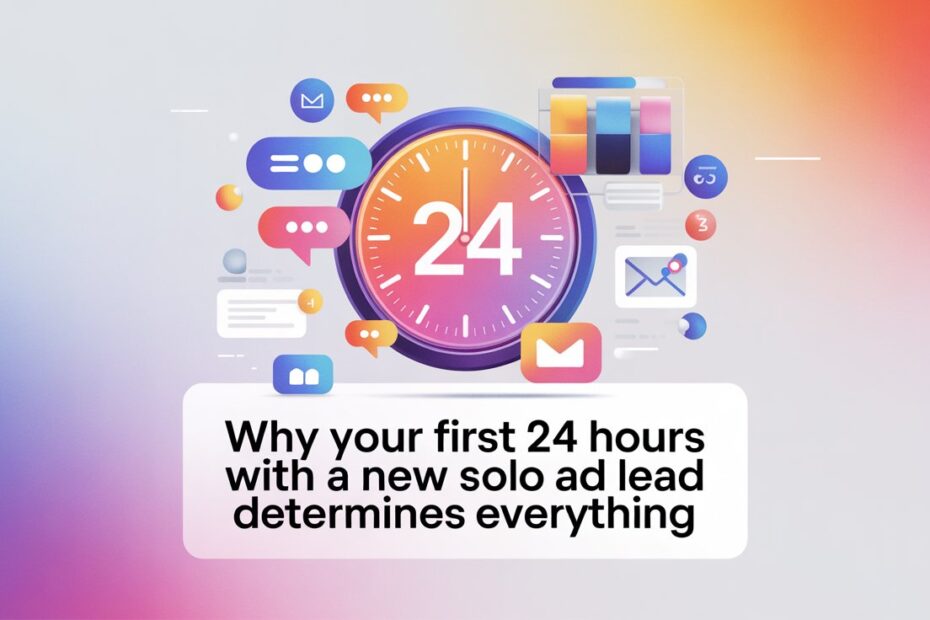 Solo Ad: Why Your First 24 Hours with a New Solo Ad Lead Determines Everything