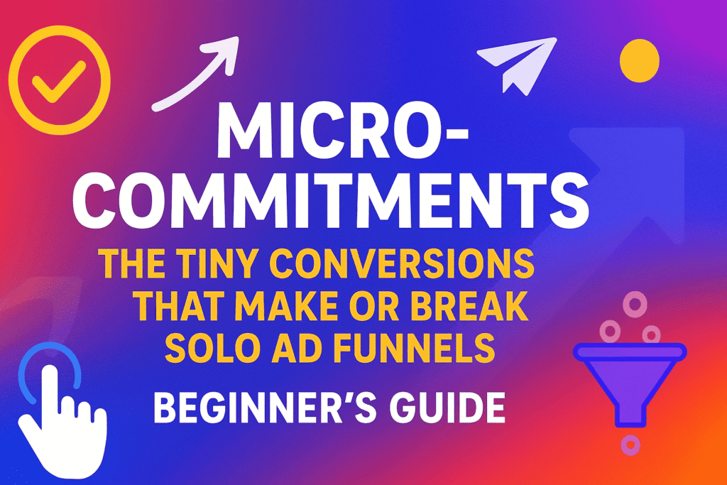 Micro-Commitments: The Tiny Conversions That Make or Break Solo Ad Funnels (Beginner’s Guide)