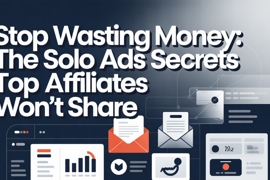 Stop Wasting Money: The Solo Ads Secrets Top Affiliates Won’t Share