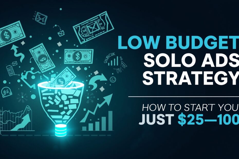 Low Budget Solo Ads Strategy: How To Start With Just $25–$100