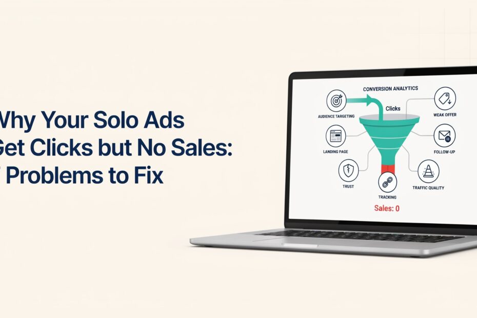 solo ads clicks but no sales