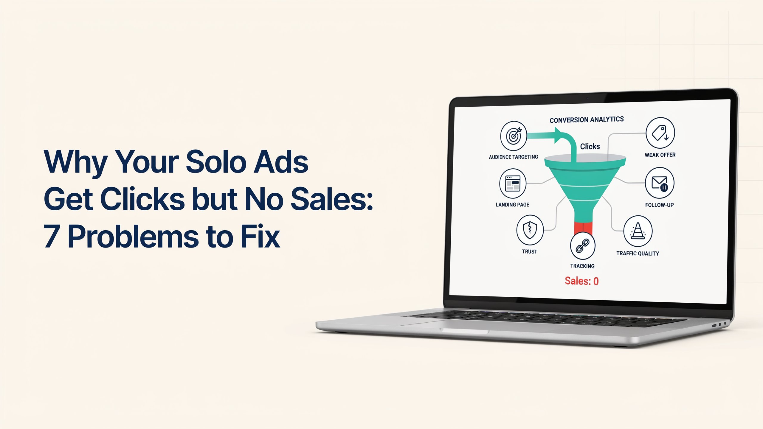 solo ads clicks but no sales