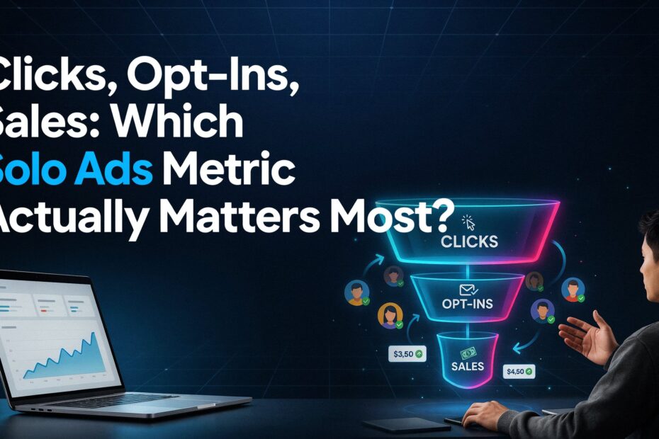 solo ads Clicks, Opt-Ins, Sales