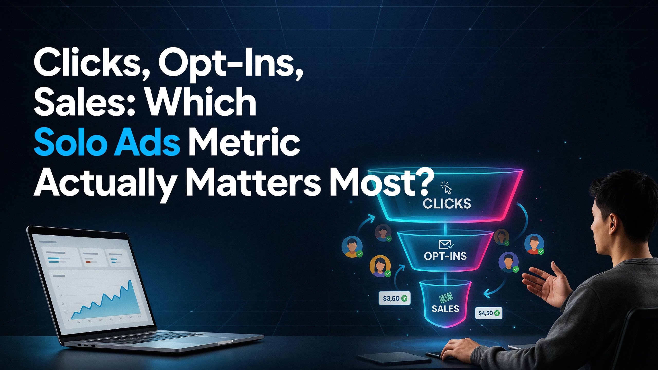 solo ads Clicks, Opt-Ins, Sales